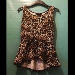 Annabelle cheetah tank top